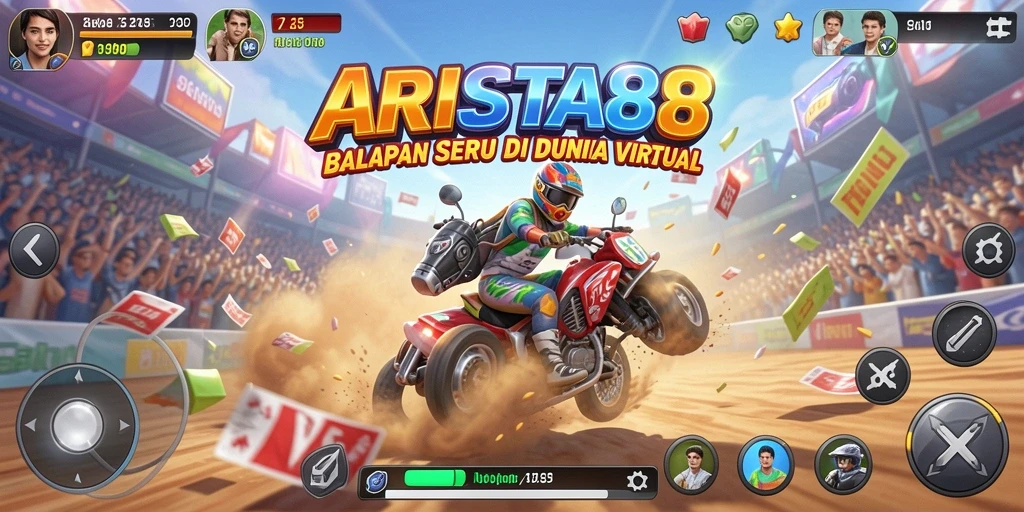 Gameplay balap yang mendebarkan dan seru di ARISTA88.