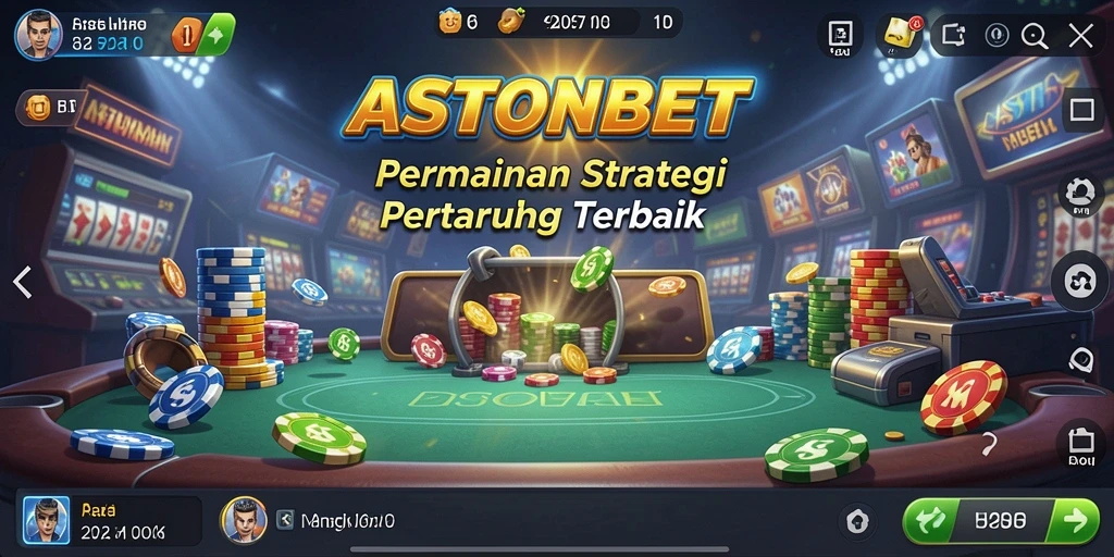 Screenshot utama ASTONBET menampilkan gameplay SLG yang seru.