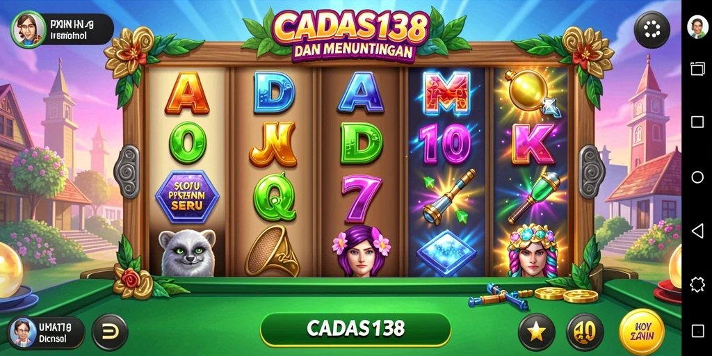 Tampilan gameplay seru dari CADAS138 dengan berbagai tema slot.