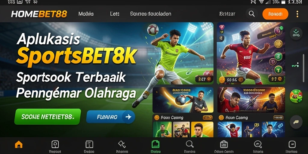Tampilan menarik dari gameplay Sportsbook di HOMEBET88.