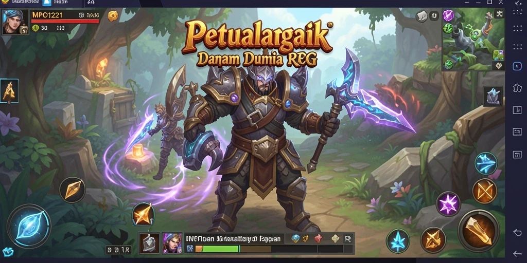 Tangkapan layar MPO1221 yang menampilkan petualangan seru dalam gaya RPG.
