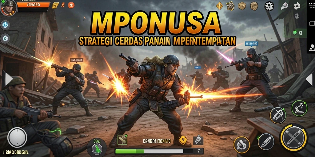 Tampilan gameplay MPONUSA yang menegangkan dan strategis.