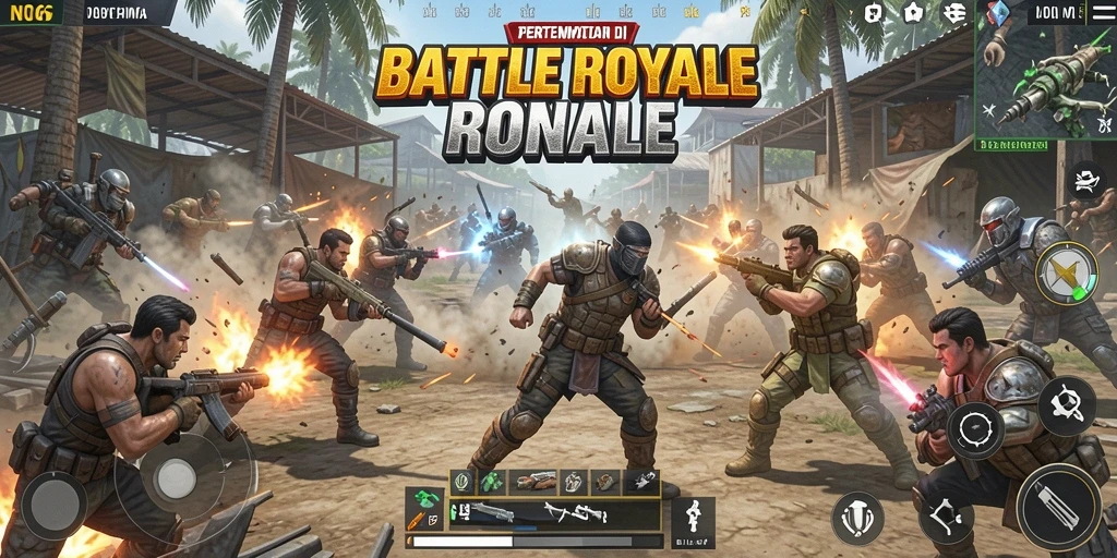 Gambaran menegangkan dari aksi Battle Royale di N06.