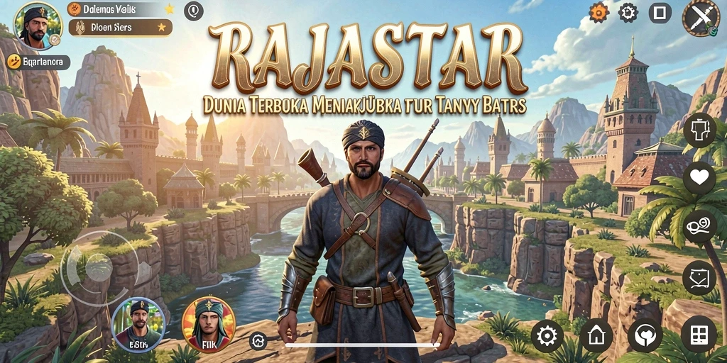 Tangkap momen epic dalam gameplay dunia terbuka RAJASTAR.