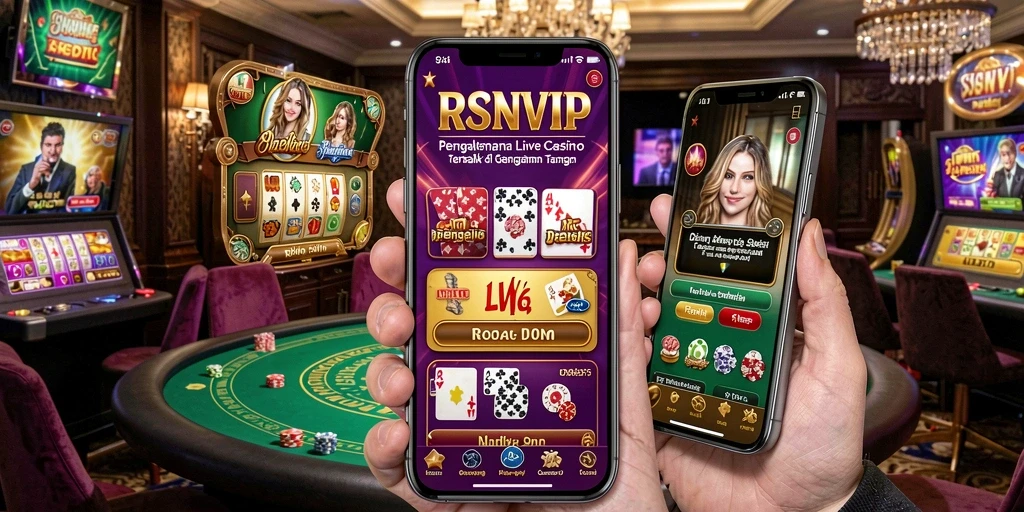 Tampilan gameplay Live Casino yang menarik di RSNVIP.