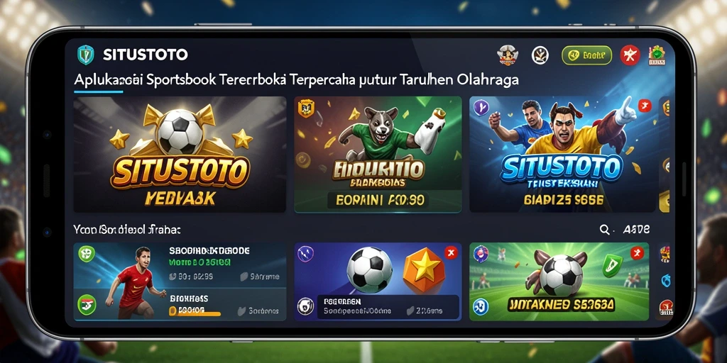 Tampilan antarmuka SITUSTOTO dengan berbagai pilihan taruhan olahraga.