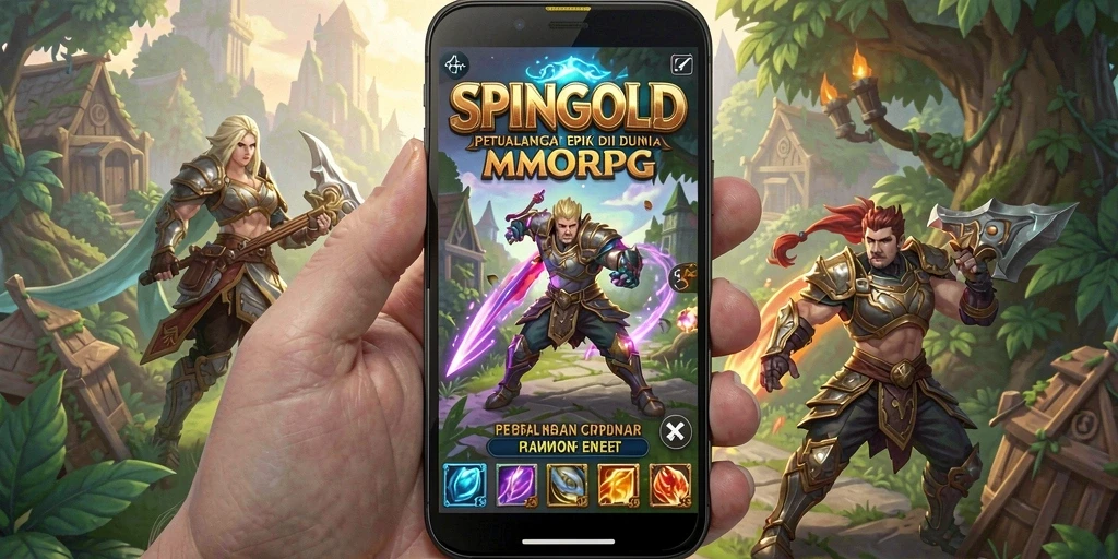 Tampilan menarik dari gameplay SPINGOLD yang penuh aksi.