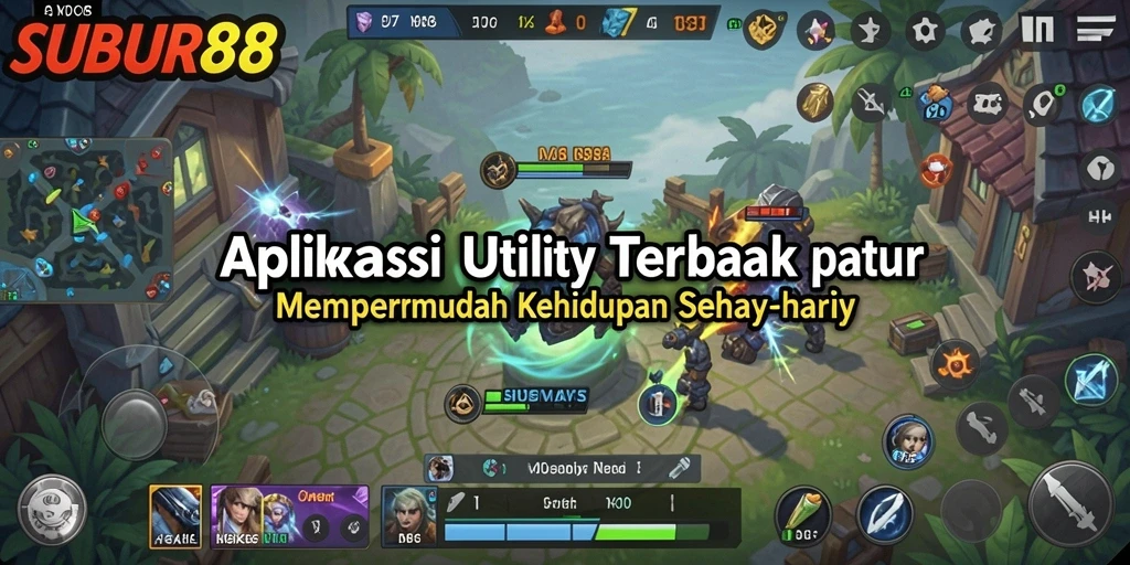 Screenshot utama SUBUR88 menunjukkan antarmuka pengguna yang ramah dan fitur pengelolaan waktu.