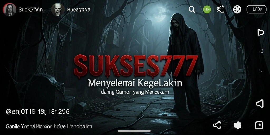 Screenshot mendebarkan dari gameplay horor SUKSES777.
