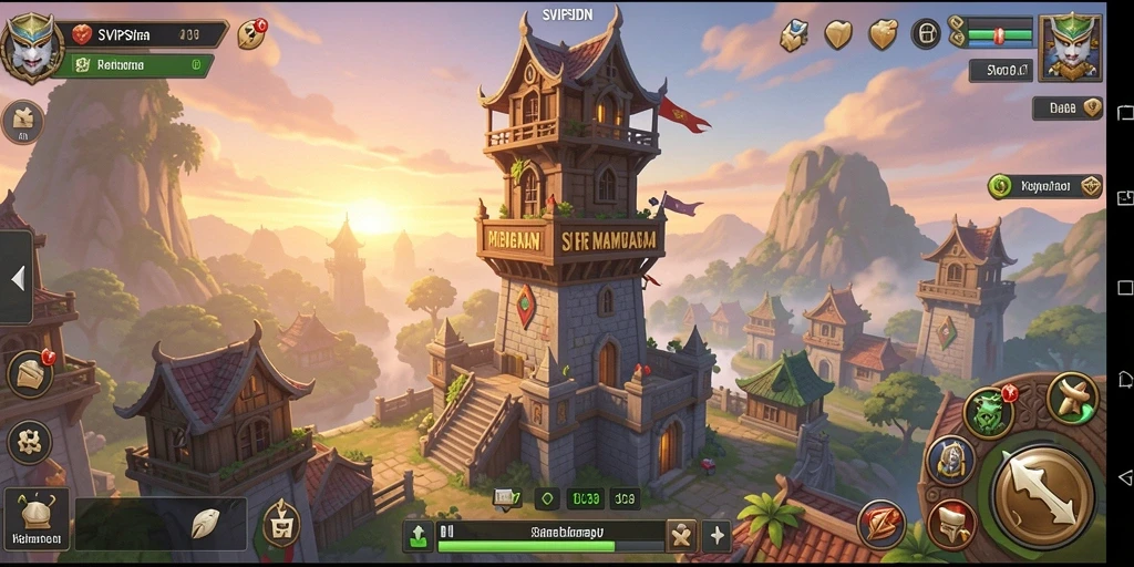 Screenshot menampilkan aksi mendebarkan dalam game Tower Defense SVIPSIDN.