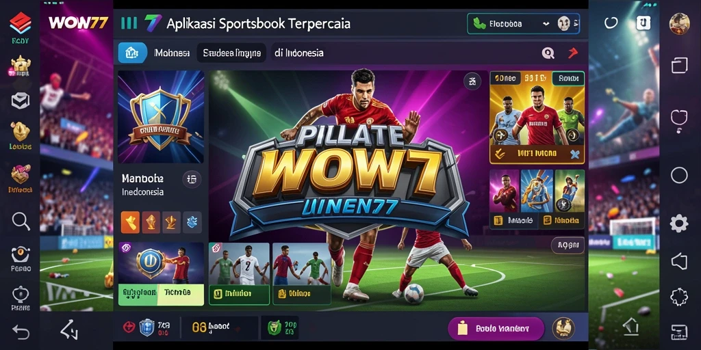 Screenshot WOW77 menunjukkan antarmuka sportsbook yang menarik dan informatif.