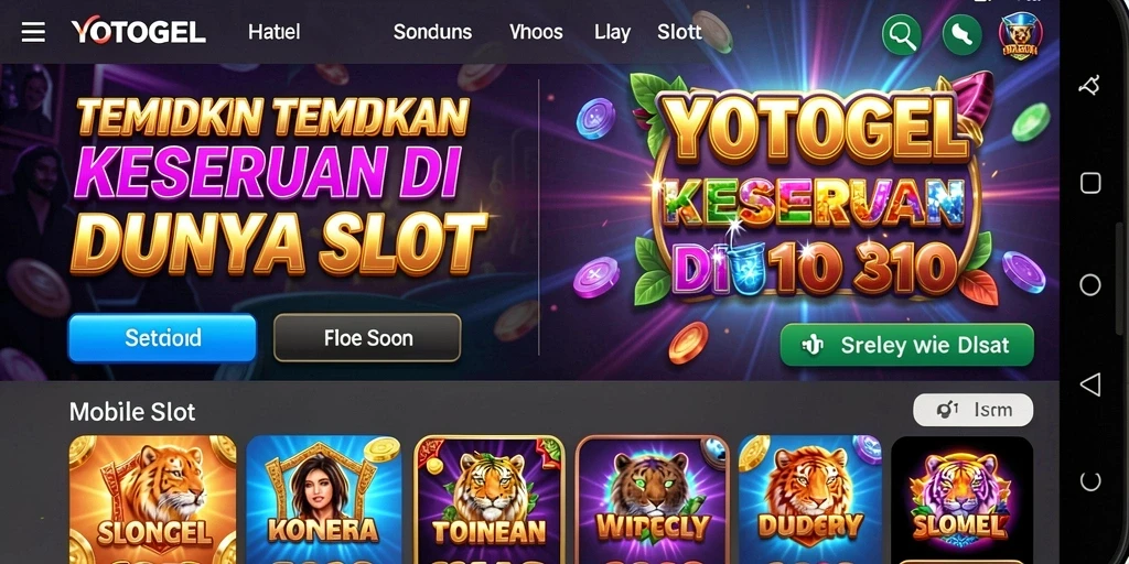 Screenshot utama YOTOGEL menampilkan gameplay Slot yang menegangkan dan menarik.