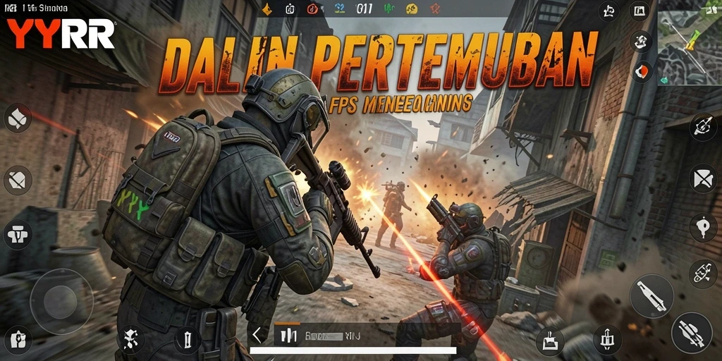 Gameplay YYRR dengan aksi tembak-menembak yang seru.
